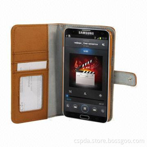 Folio Wallet Leather Case for Samsung Galaxy Note 2 Note 3